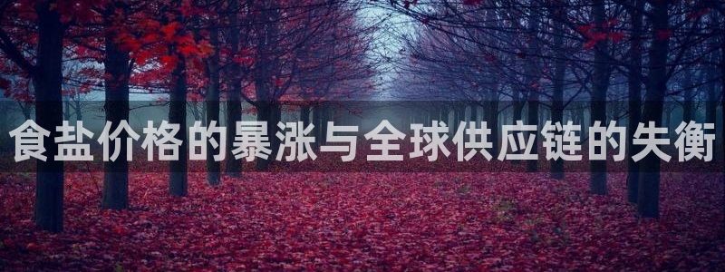 威九国际APP客服：食盐价格的暴涨与全球供应链的失衡